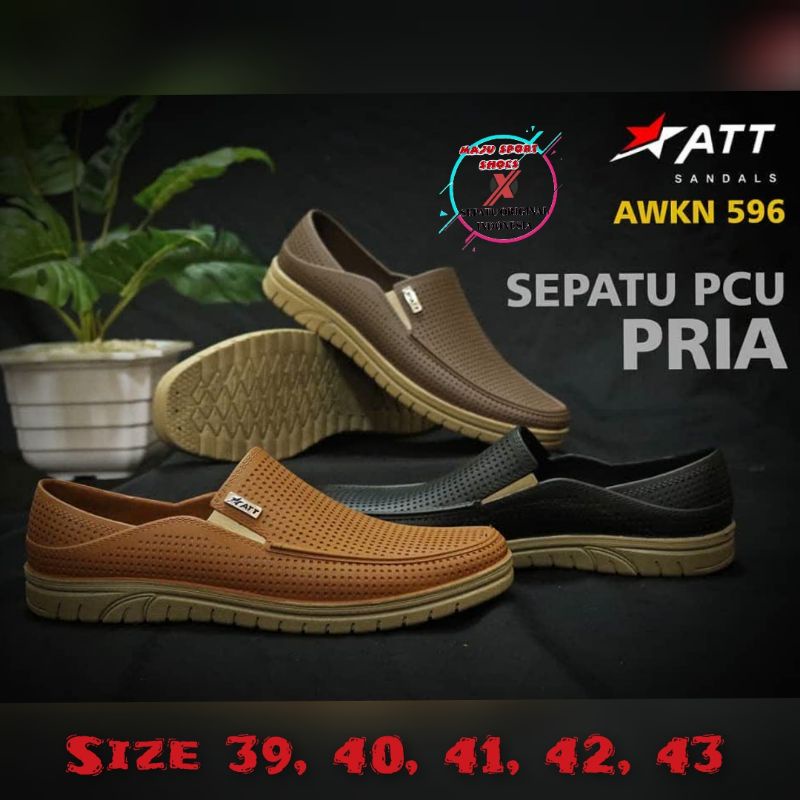 ATT AWKN 596 - SEPATU PANTOPEL KARET ATT PRIA / SEPATU KARET PRIA / SEPATU ATT ORIGINAL ANTI AIR