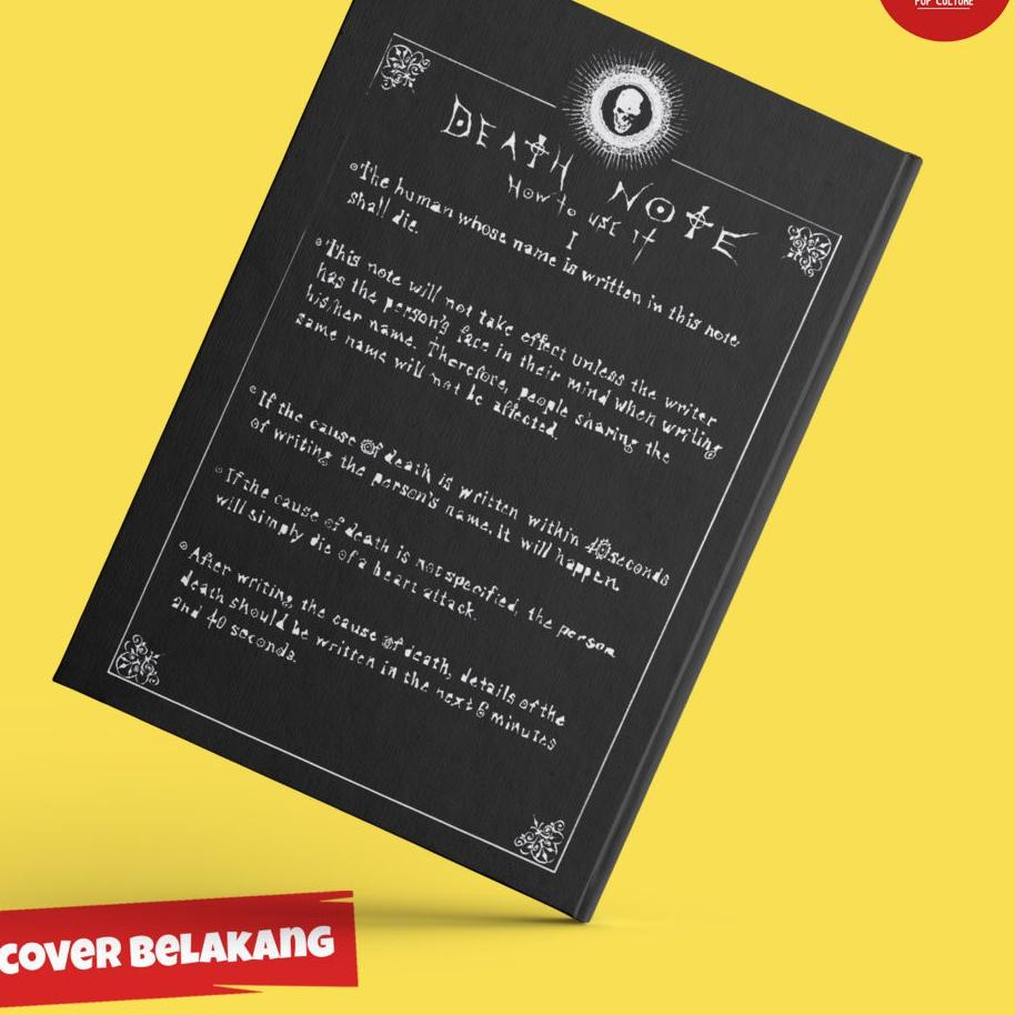 

[PRODUK AQZ] Note Book Anime Death Note Hardcover Buku Tulis Catatan Note Agenda Planner 0EC