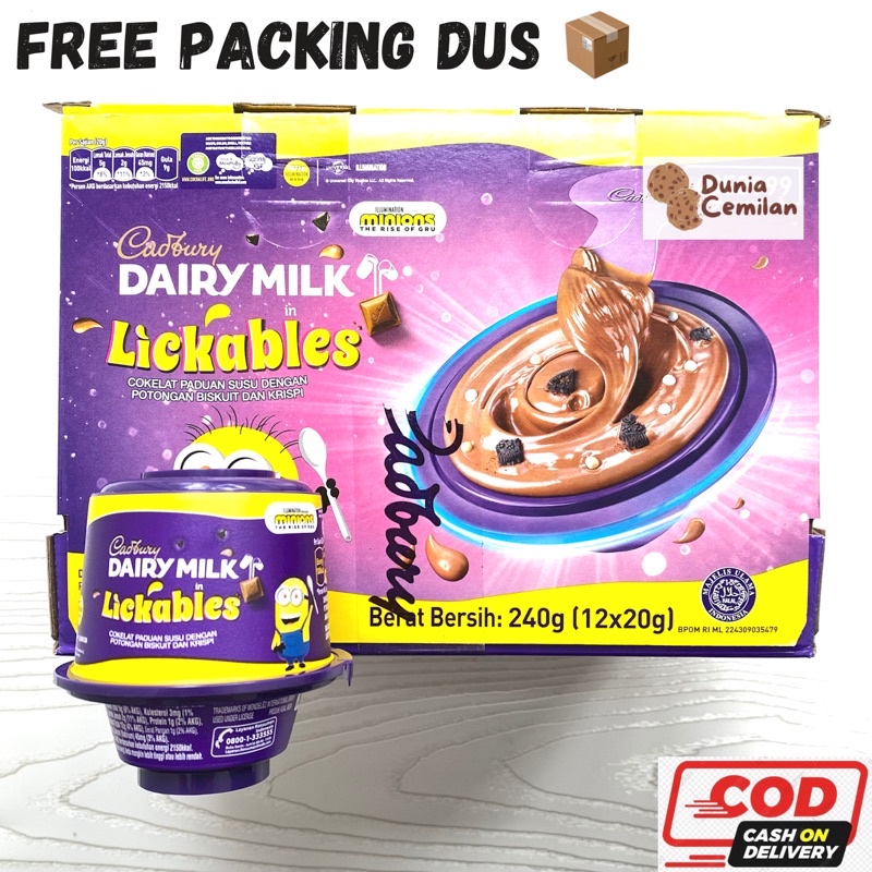 [TERMURAH!] Cadbury Dairy Milk Lickables 1 PAK isi 12pcs X 20gr