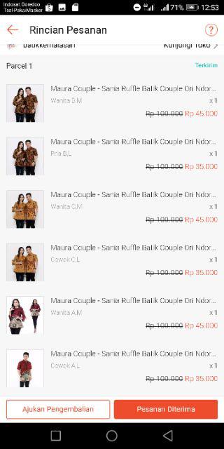 Maura Couple - Sania Ruffle Batik Couple Ori Ndoro Jowi Dnt Garansi Termurah Shopee  Selendang Merak