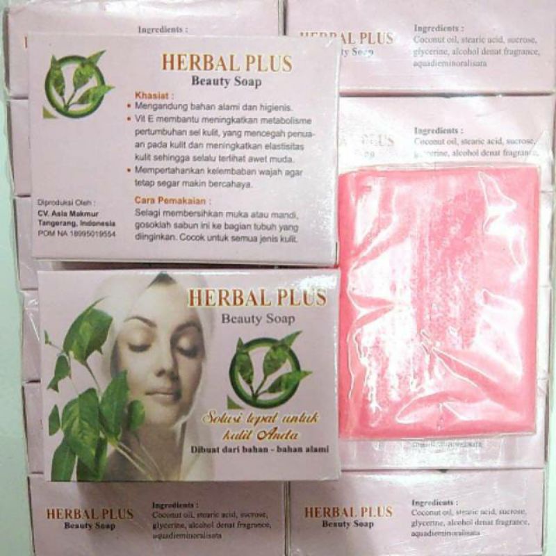 ( Per lusin) Sabun Herbal Plus green tea / Sabun herbal plus Original