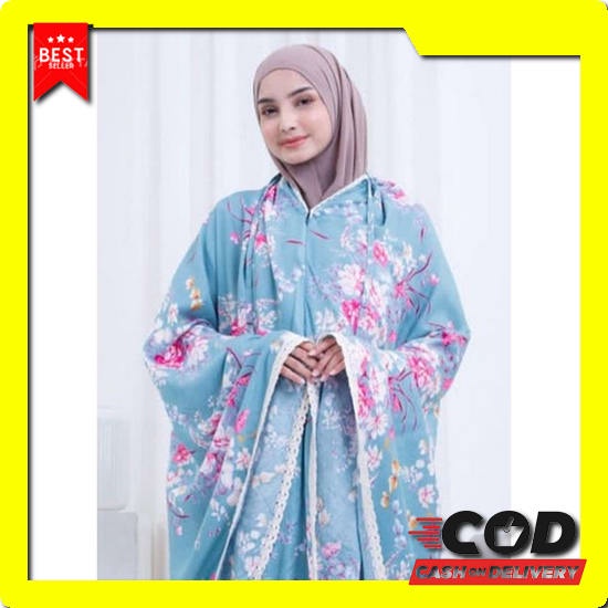 Cod Mukena Mukena Sasha Renda Twotone Princess Salsa Micro Jumbo Renda Seroja Twotone Full Mukena Ha