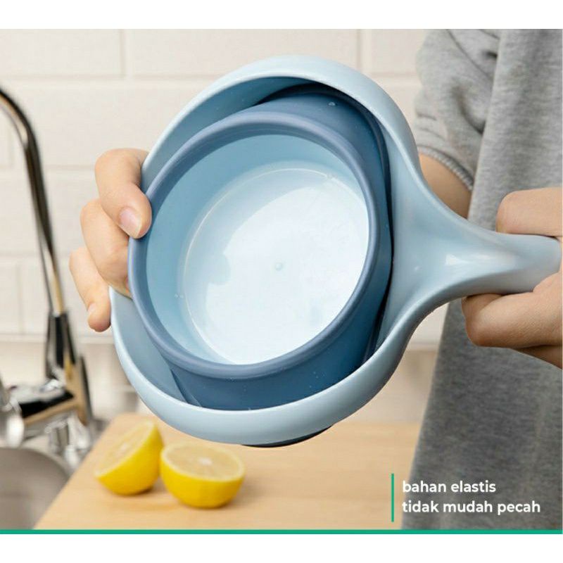 ~ PIYOSHI08 ~ Gayung Mandi Lipat /Gayung Mandi Lipat Serbaguna Silicon 3 Warna / Water Scoop PR66