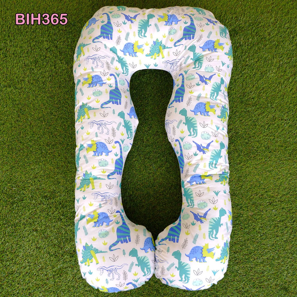 Perlengkapan Ibu Hamil Bantal Bumil Motif Dino Putih Besar Perlengkapan Ibu Hamil Bantal Bumil Motif Dino Putih Besar