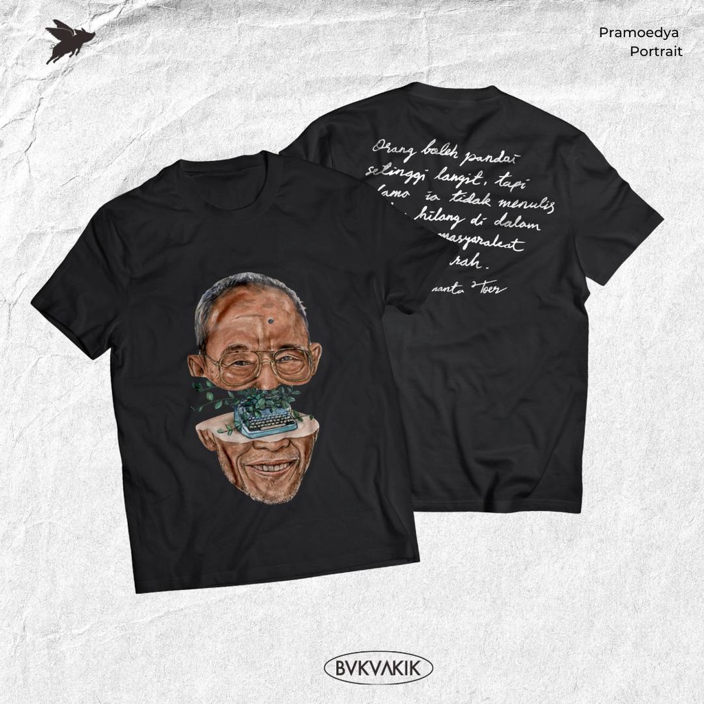 Kaos Pramoedya Ananta Toer Hitam