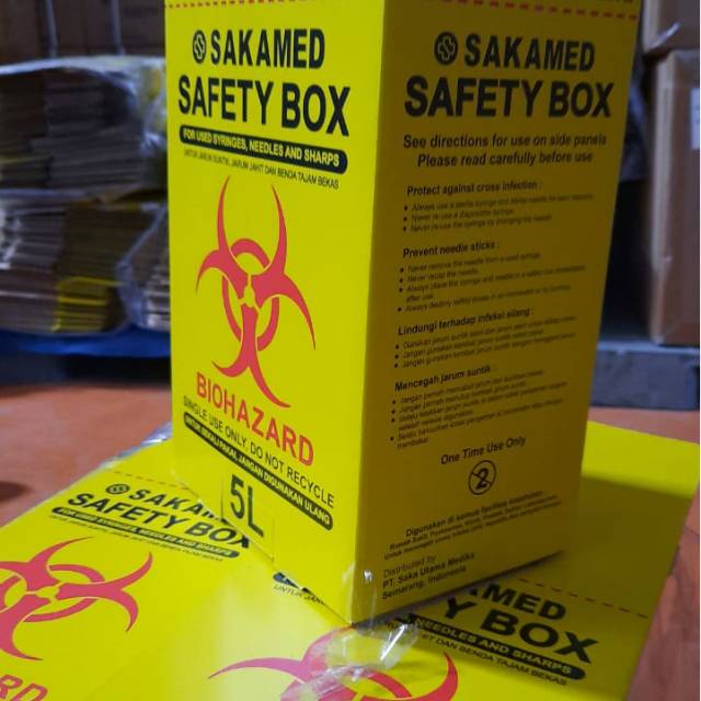 Jual Safety Box Medis 5 Liter Sakamed Shopee Indonesia