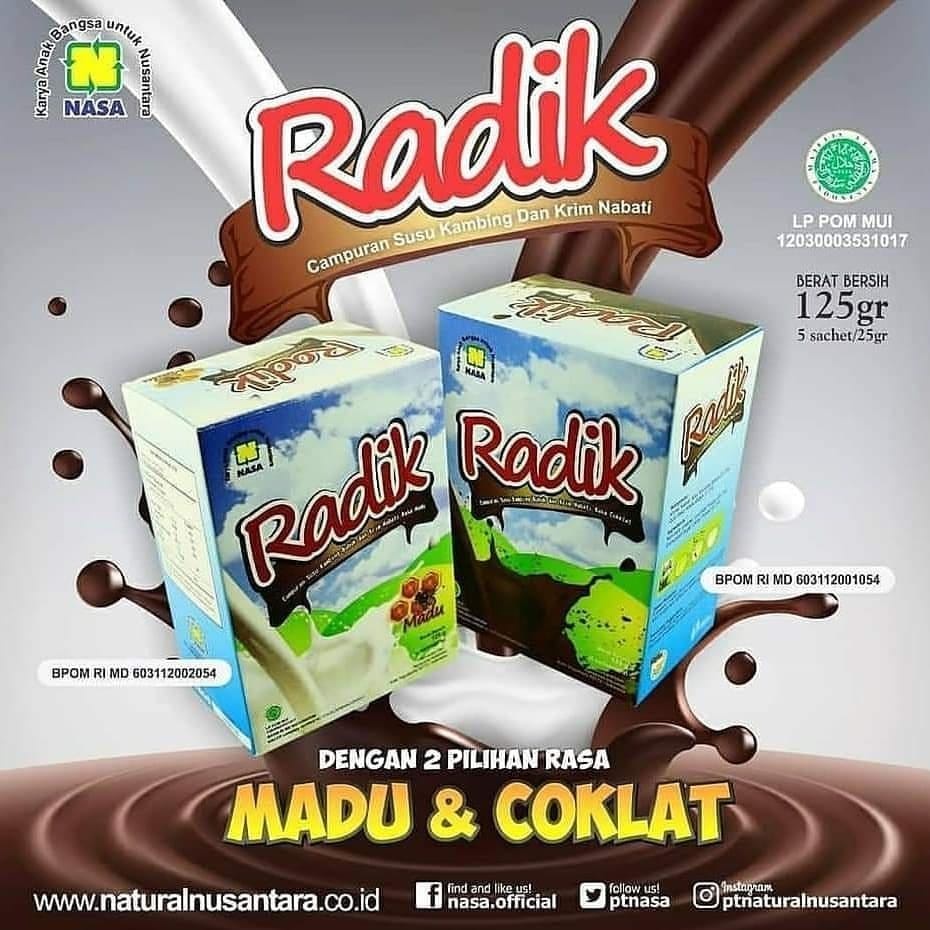 

Terlaris Susu Etawa Radix Coklat - Susu Murni Dijamin Original 100% - Radix Coklat