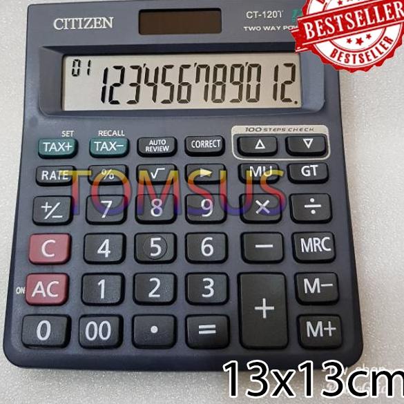 

[PRODUK W7LQT] Kalkulator 120T 12 Digit - Kalkulator Check / Kakulator Dagang Besar / Calculator Y08