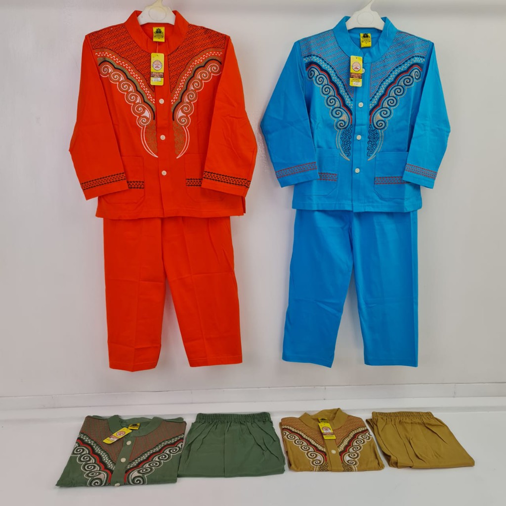 Baju Koko Setelan Anak Lengan Panjang LENGKONG JAYA