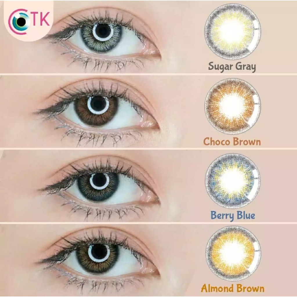 SOFTLENS MINUS DAN NORMAL SWEETY MACARON CHOCO BROWN 14.5mm (0.00 sd -6.00) GRATIS TEMPAT SOFLEN