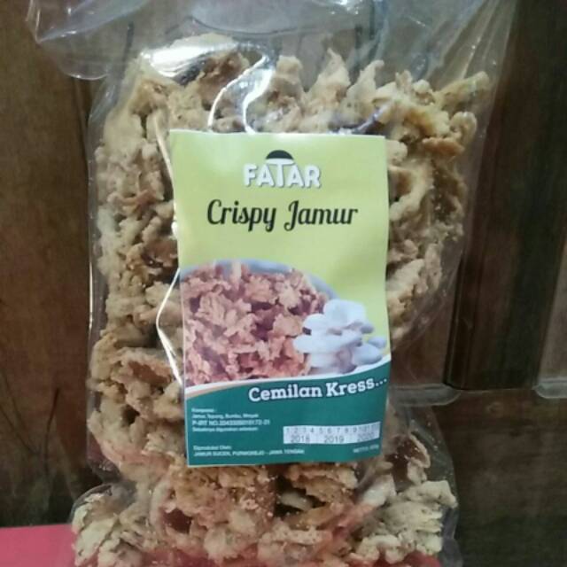 

Keripik Jamur Crispy Jamur FATAR Curah 500 g Camilan renyah Produk UMKM