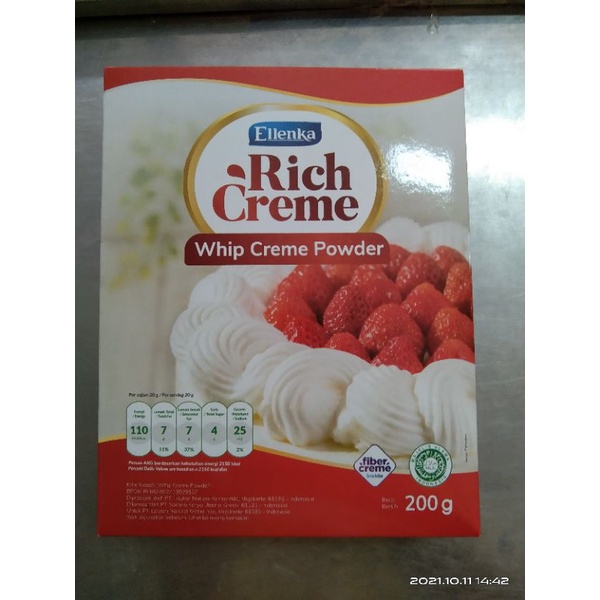 

Ellenka Rich whipping cream powder 200gr