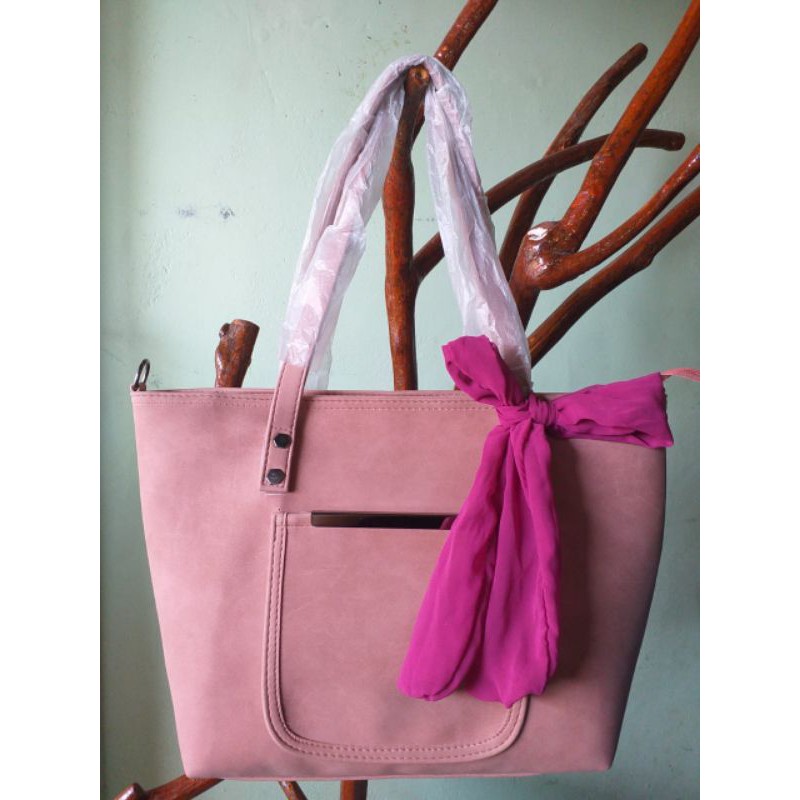Totebag casual pink