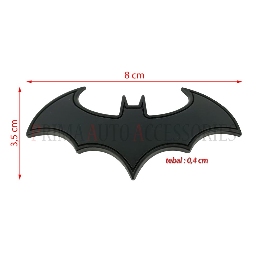 3D Batman Emblem Full Metal Sticker SuperHero Stiker Car Logo