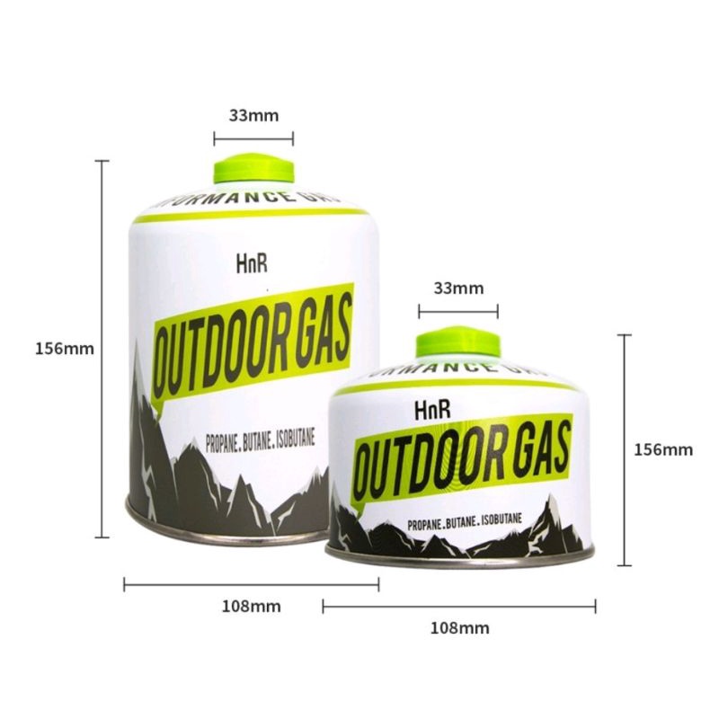 Tabung Gas Canister 450 Gram + isi /  Hike n Run Canister ultralight / gas butane ultralight Ul