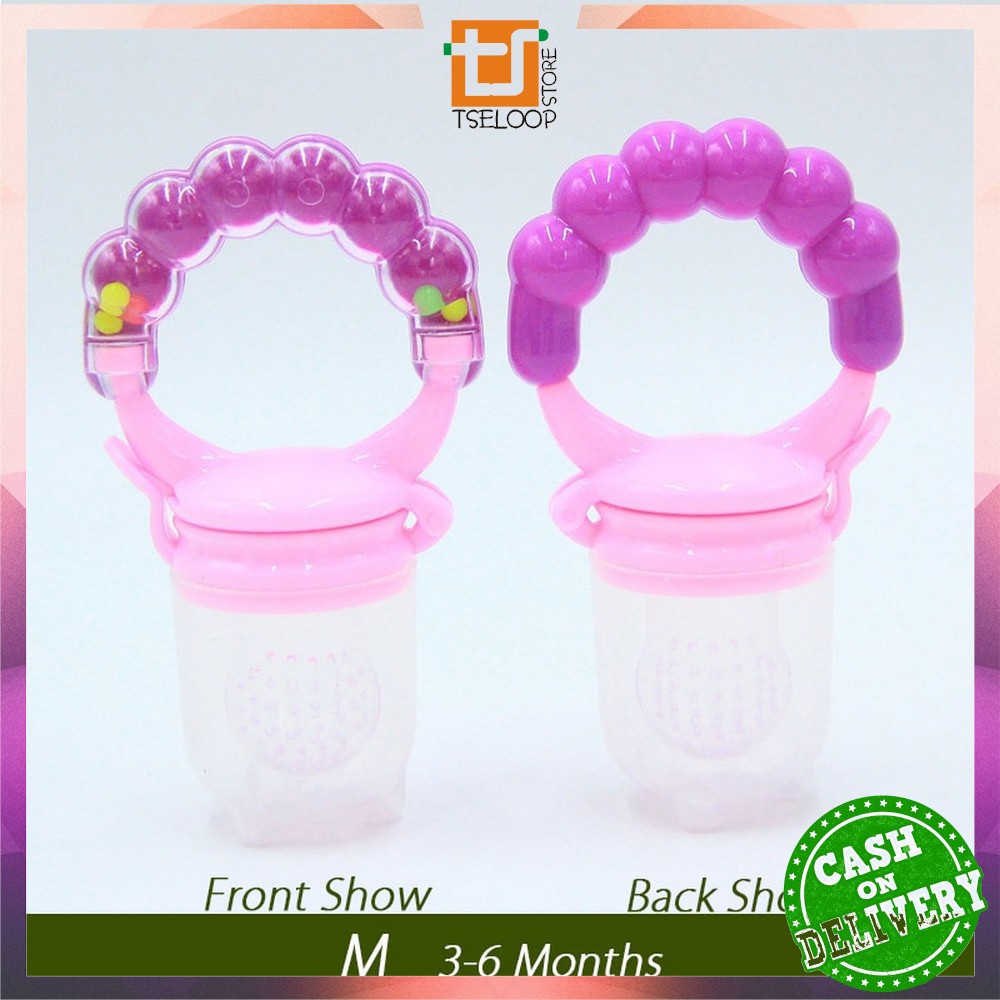 OFM-C44-45 Empeng Dot Buah Anak Bayi Baby Fruit Feeder Rattle Teether Kompeng Pacifier Gigitan Bayi-Empeng Rattle S