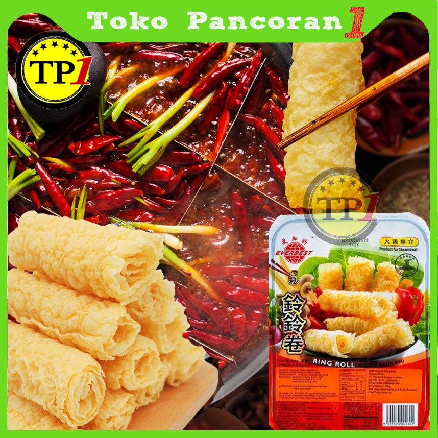 Ring Roll hot pot/Gegulung Kacang Soya/Everbest RingRoll / Kulit Tahu Vegan