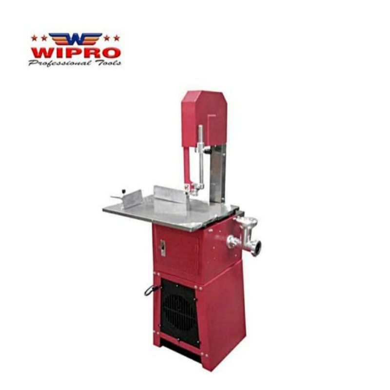 Mesin Table Meat Saw / Bone Saw WIPRO + Penggiling Daging 10" WIPRO