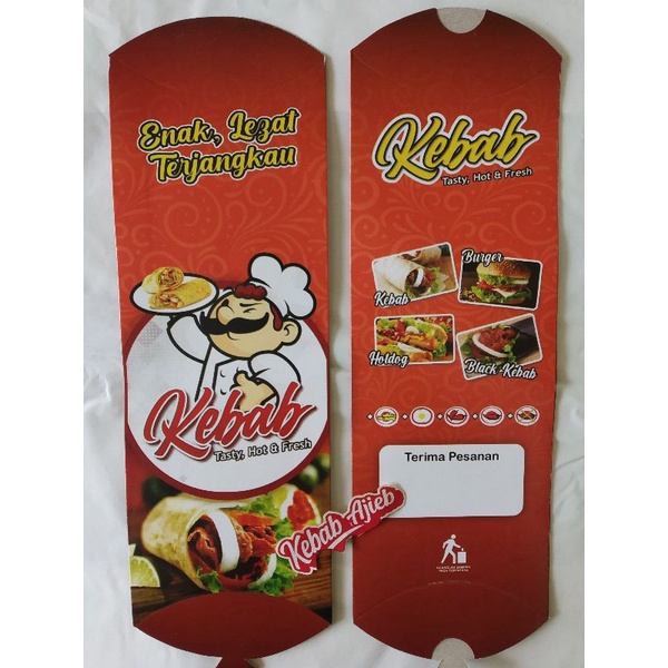 

iDk90 Dus Besar Kemasan Kebab (50pcs), Full Colour
