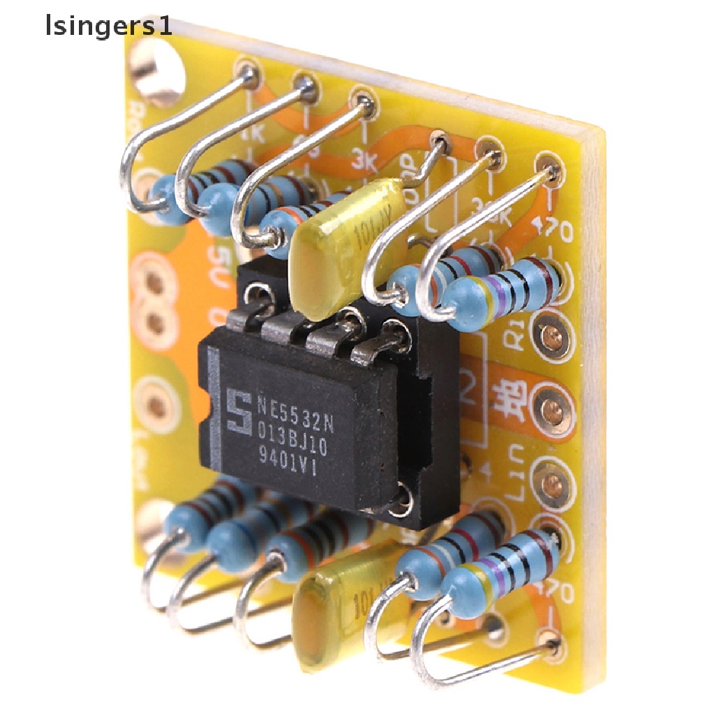 (lsingers1) Papan PCB Preamp DC Dual OPA2604 AD826 Untuk NE5532 OPA2134 OPA2604