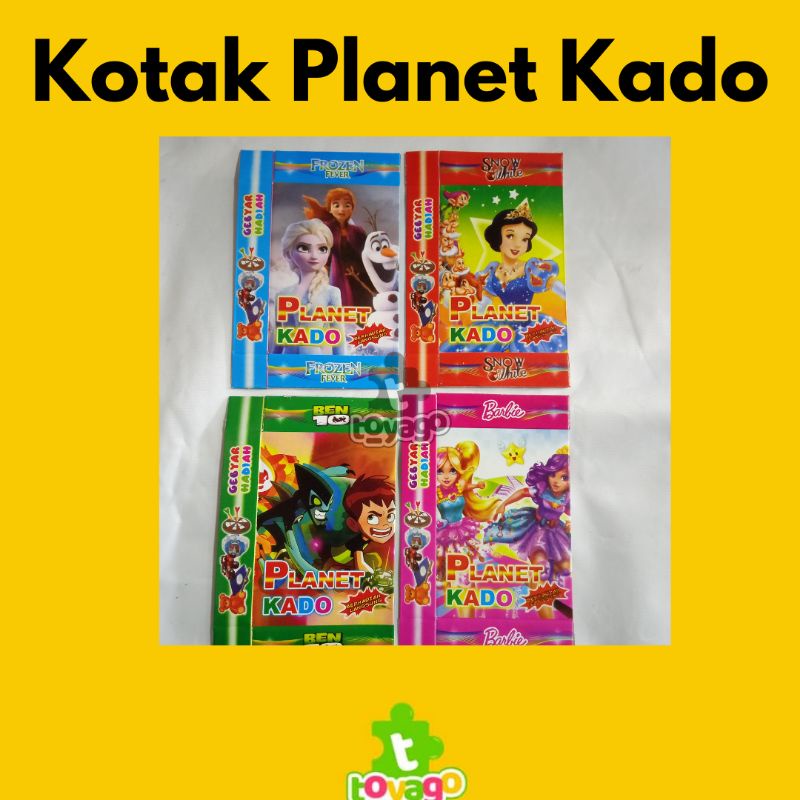 Mainan kotak kado kosong/kertas kado kosong karakter -+ 500 pcs