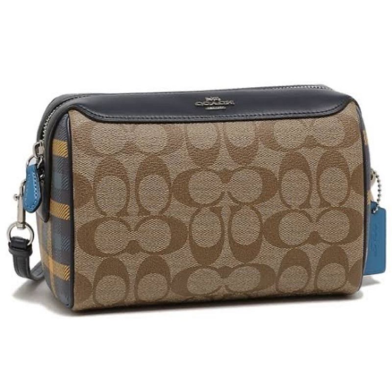 Coach Bennett Crossbody In Signature Canvas With Gingham Print(F76630)