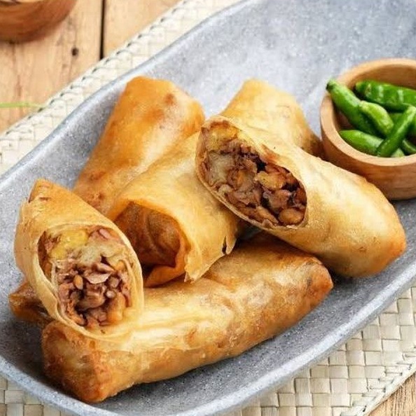 

Lumpia Semarang Rebung Ekonomis Free Saos