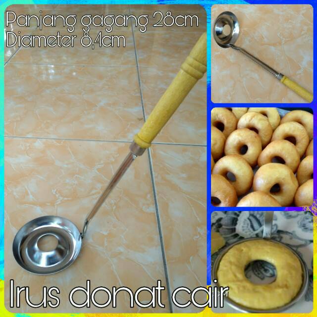 Cetakan donat cair irus donat goreng