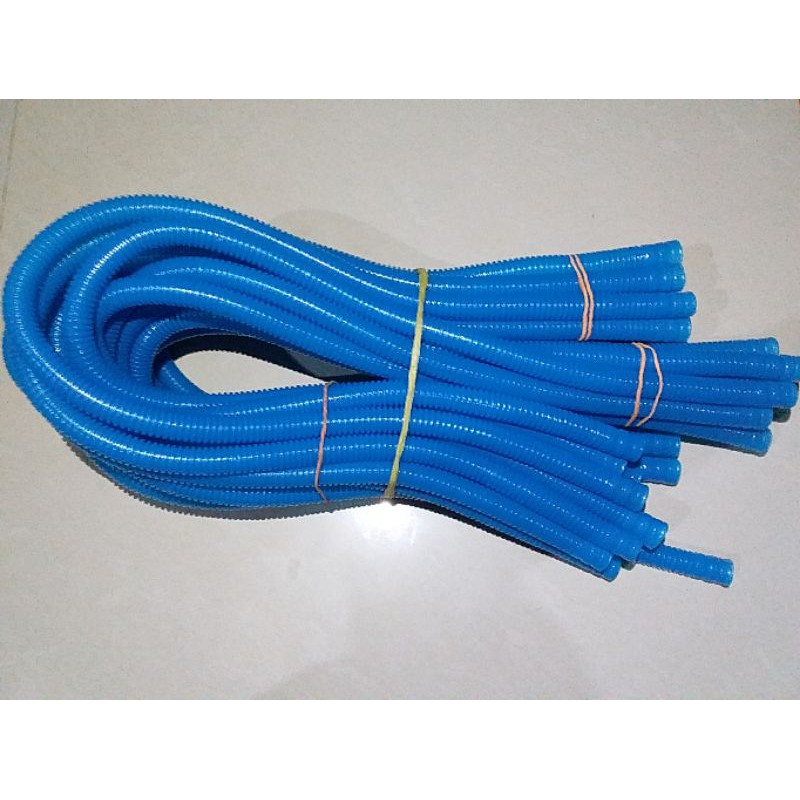 Selang filter selang pompa air/selang spiral biru aquarium aquascape
