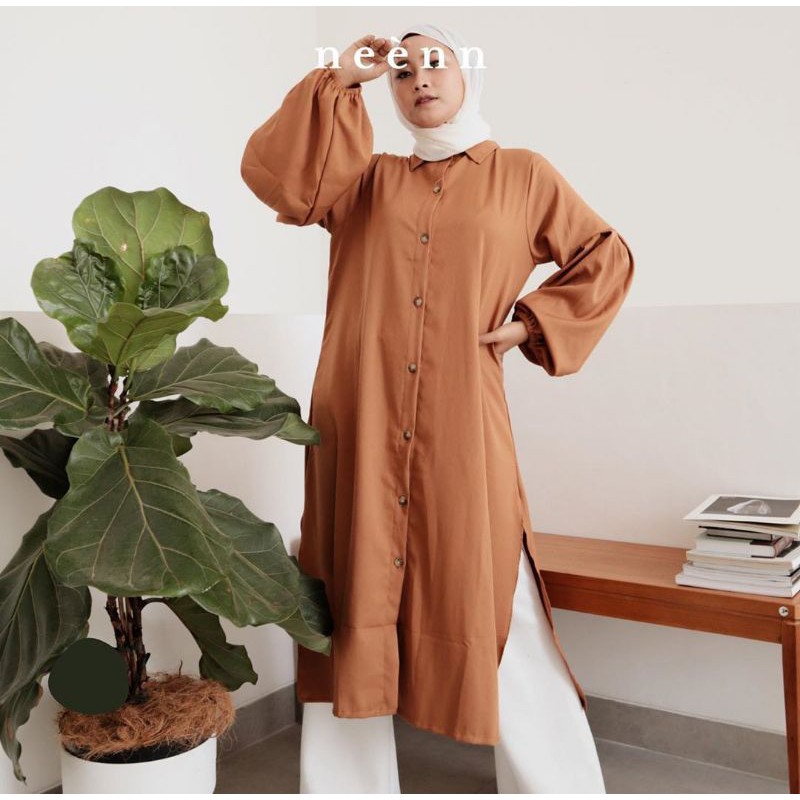 Baju Atasan Tunik - Neera Lengan Balon Sleeve