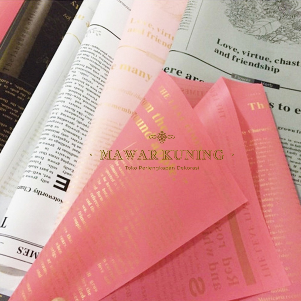 

[ 20 Lembar ] Cellophane News Paper Color - ARWF