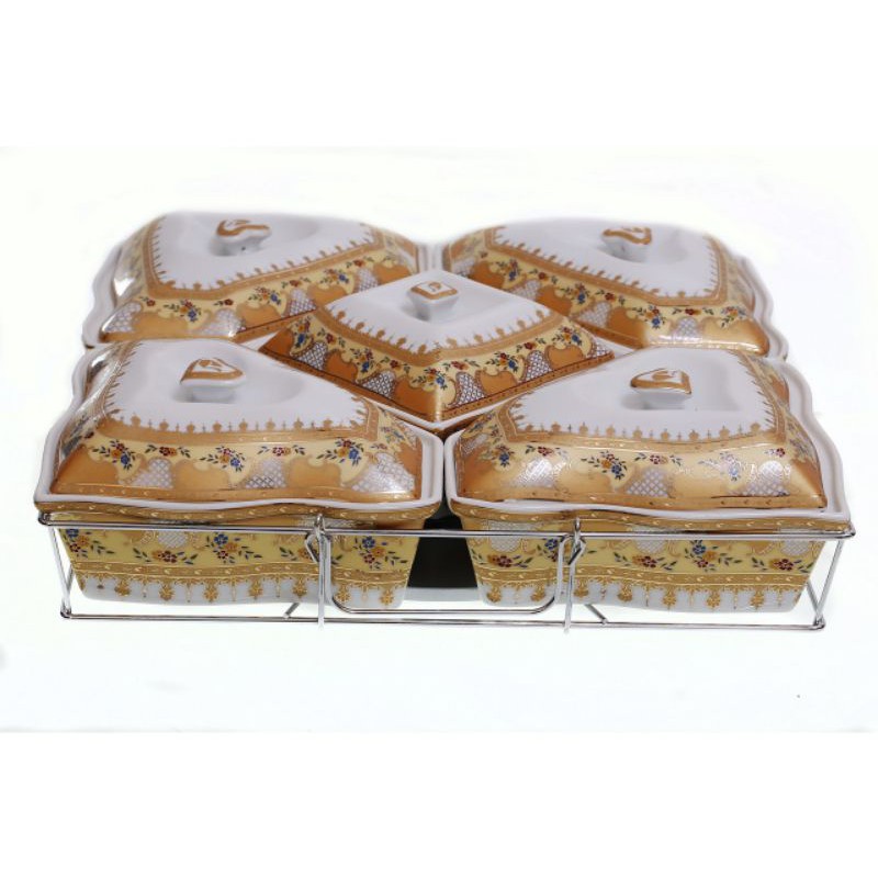 Prasmanan Semanggi Vicenza Motif Camelia free paling kayu