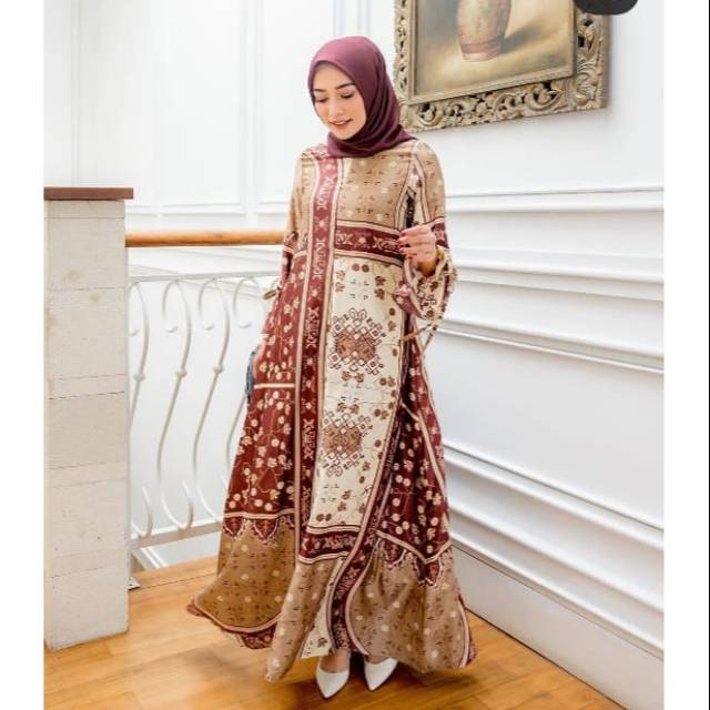 Agnia Dress Maroon Booked Yuyun