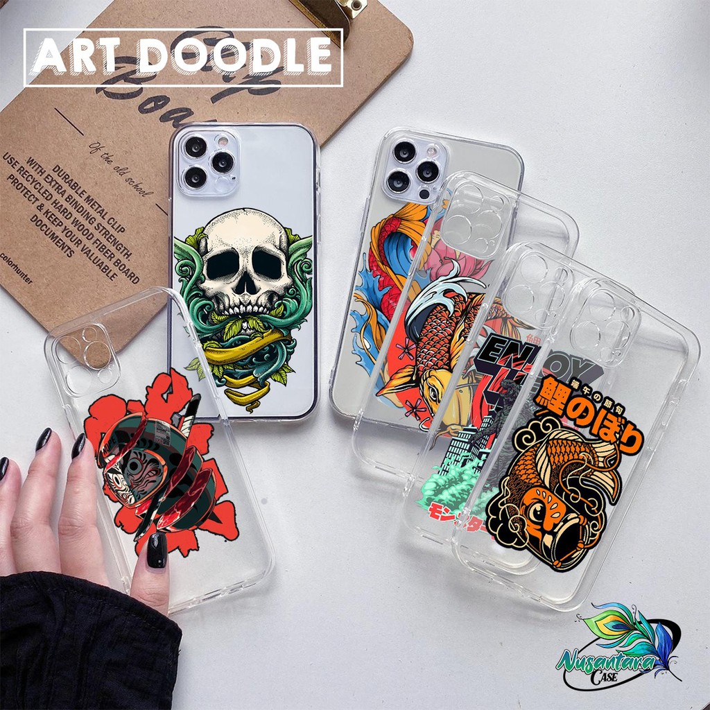 Softcase Bening ART DOODLE Oppo A1k A3s A5s A7 A12 A11k F9 A15 A52 A72 A92 A8 A31 A9 A5 2020 NC6851