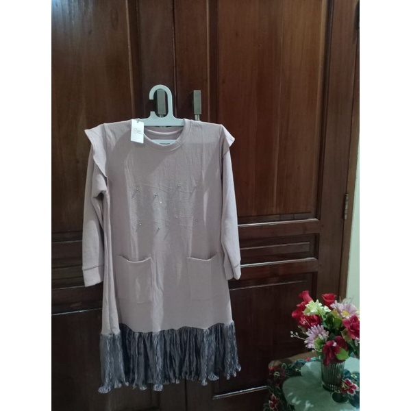 Baju Tunik Wanita Peach Pink