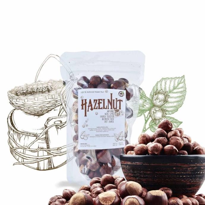 

Natural Kacang Hazelnut 100Gr