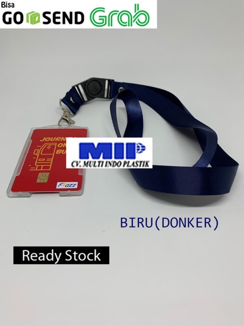 Tali id card murah/tali gantungan id card/tali gantungan nametag biru dongker/casing id card murah