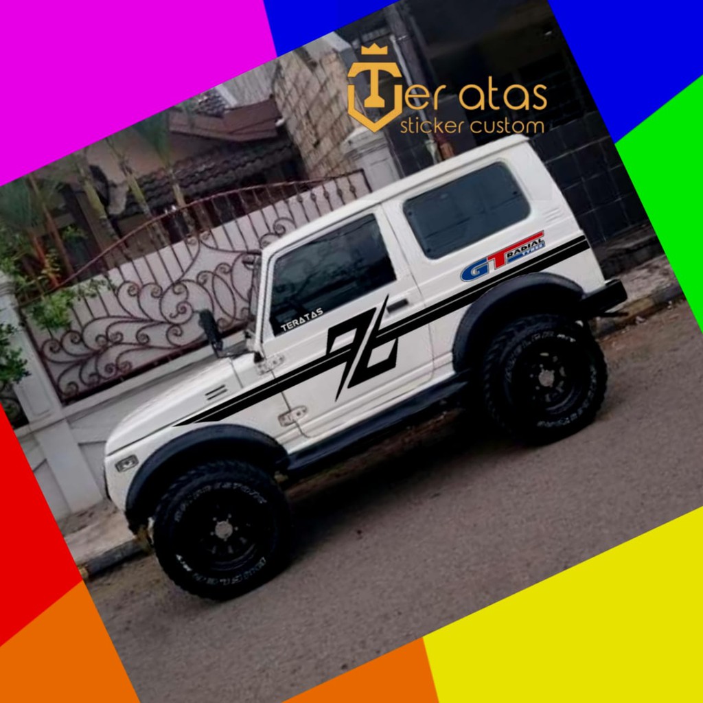 Jual STICKLER MOBIL JEEP , KATANA, JIMIY, FELOS, TAFT DKK | Shopee