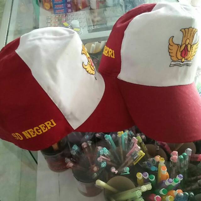 Topi sekolah ANAK SD Sablon
