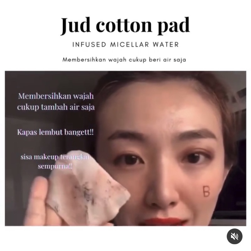 kapas jud PEMBERSIH WAJAH TANPA MICELLAR WATER