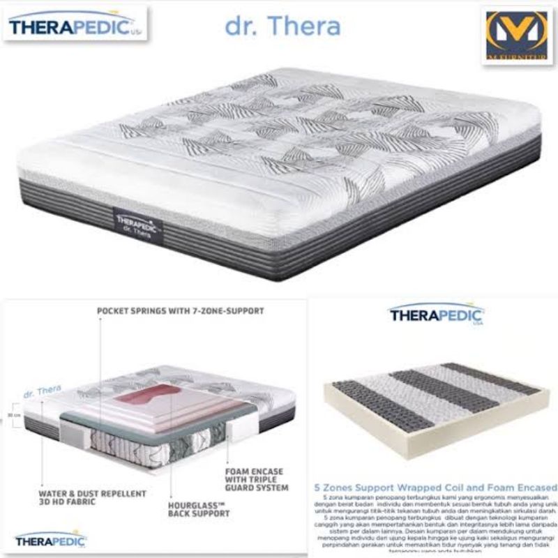 Matrass Therapedic seri Dr Thera ( 120/160/180/200 x 200 )