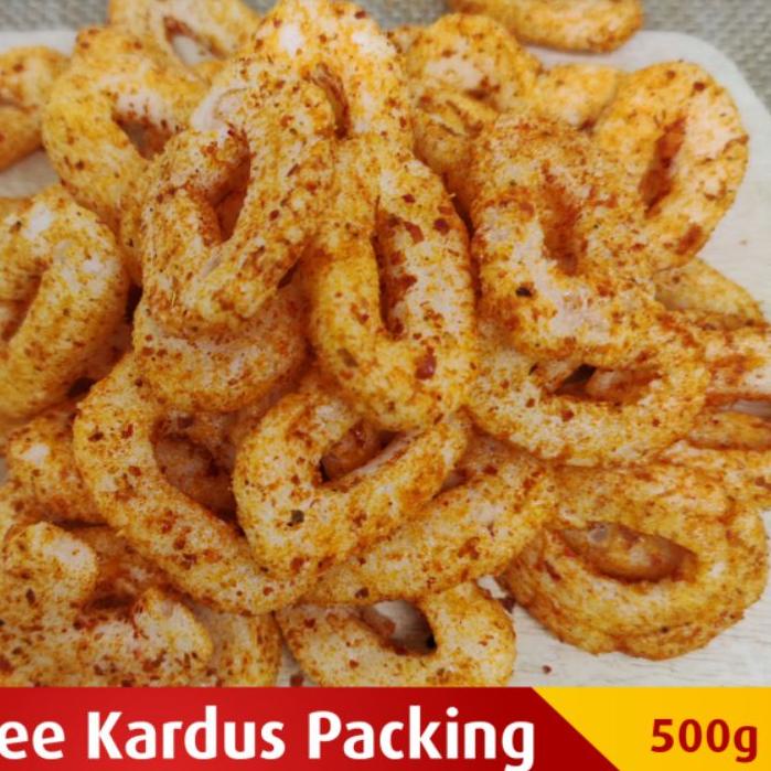 

NEW ARRIVAL !!! 8.8 Kerupuk Setan Ring Pedas 500gr Aneka Cemilan Krupuk Snack Chiki Kiloan Jajan Jajanan Jadul Termurah [KODE 496]