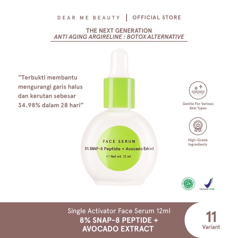 DEAR ME BEAUTY SERUM 8% SNAP 8 PEPTIDE - DEARME BEAUTY