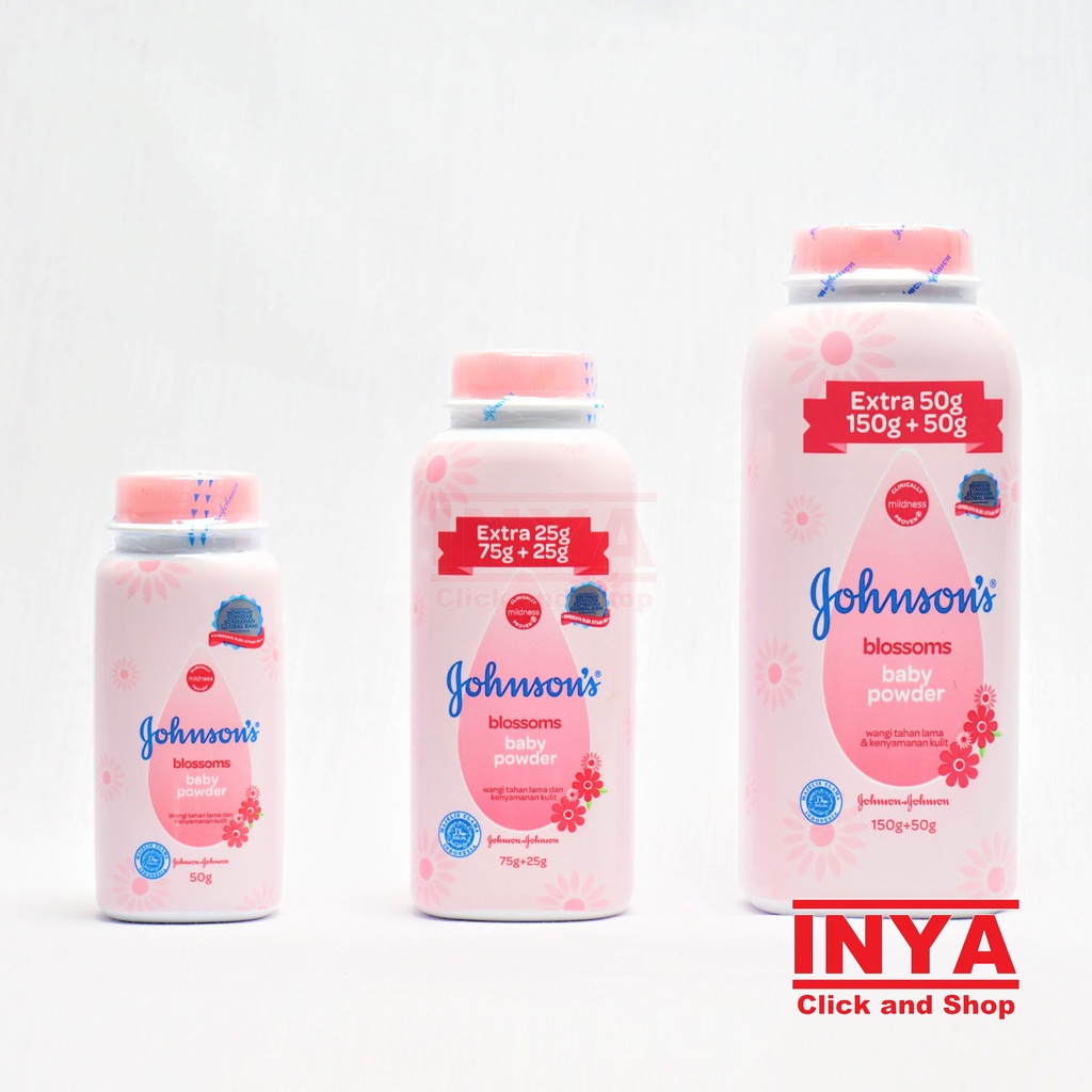 JOHNSON BLOSSOMS BABY POWDER 50gr - Bedak Bayi