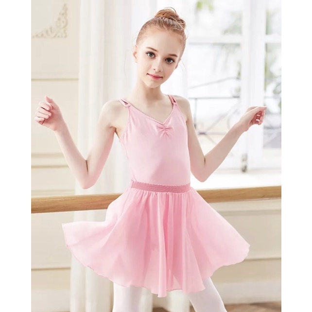 LEOTARD TANK TOP MULTISTRAPS ANAK BAJU BALLET SENAM GYM CROSS BACK COTTON SPANDEX KATUN