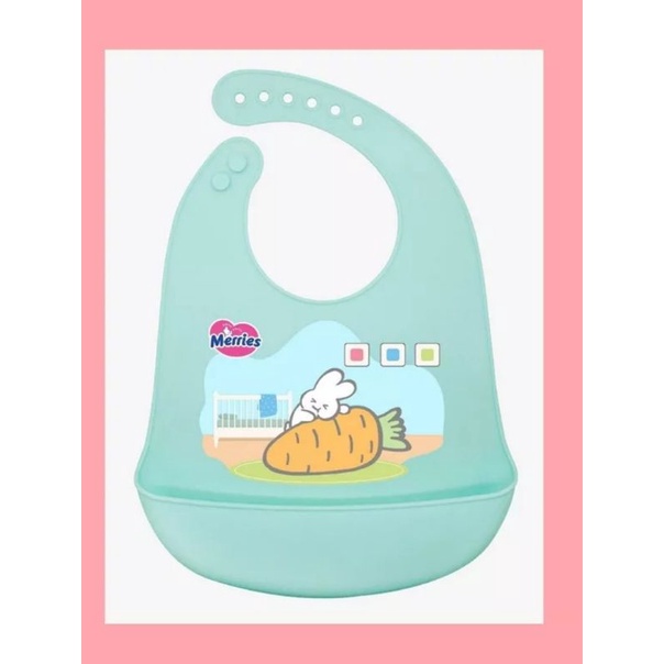 Bib Celemek Bayi Silikon Silicone By Merries