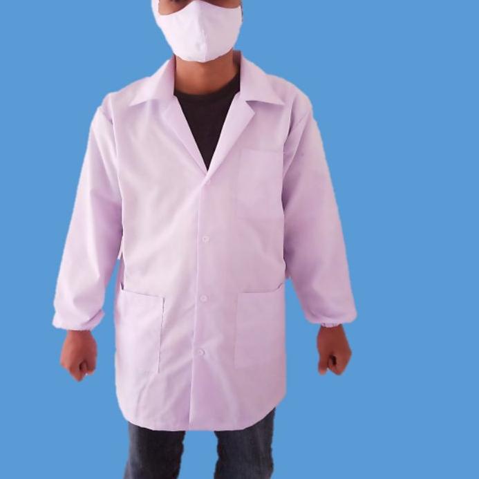 BestSeller Jas Lab / Jas Laboratorium Lengan Panjang  Baju Karyawan Produksi Pabrik Makanan Minuman