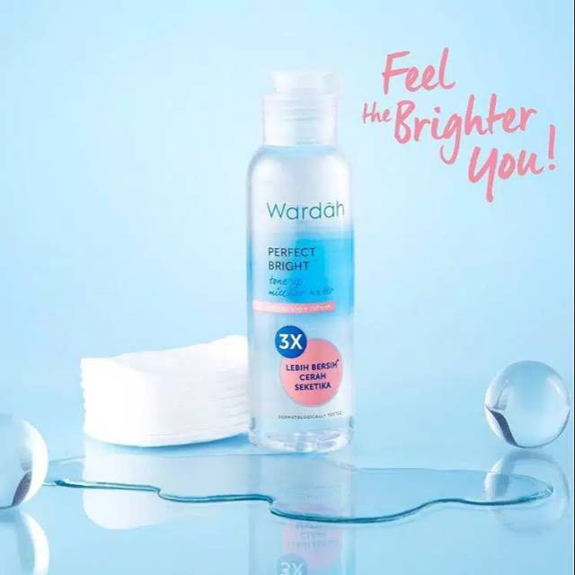 [ORIGINAL 100%] WARDAH MICELLAR WATER/TONER/TONE UP PERFECT BRIGHT  100ML