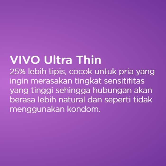 BPOM VIVO CONDOM ULTRA THIN ISI 3 &amp; 12 PCS / KONDOM VIVO ULTRATHIN / SYE