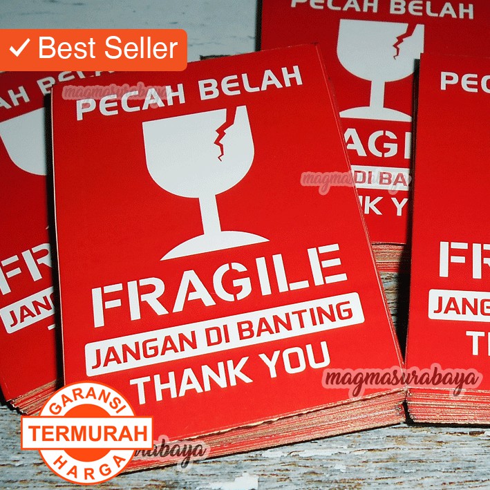 

Sticker Fragile isi 50pcs -Pecah Belah-Stiker Fragile